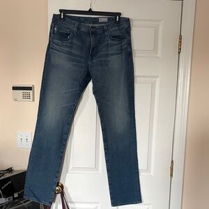 AG Men's Blue Straight-Leg Jeans 34-34